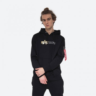 Bluza Alpha Industries Label Hoody Foil Print 118331FP 03