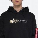 Bluza Alpha Industries Label Hoody Foil Print 118331FP 03