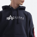 Bluza Alpha Industries Label Hoody Foil Print 118331FP 07