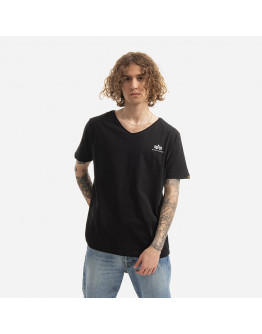 Koszulka męska Alpha Industries Basic V-Neck Tee Small Logo 106513 03