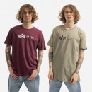 Koszulka męska Alpha Industries Label Tee 2 Pack 118534 642