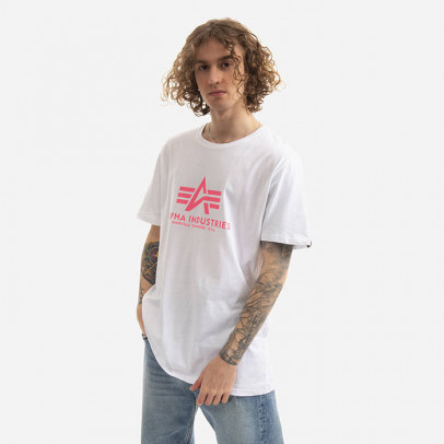 Koszulka męska Alpha Industries Basic T-Shirt Neon Print 100501NP 475