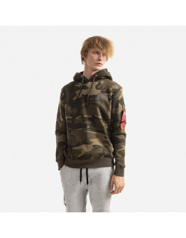 Bluza męska Alpha Industries Back Print Hoody Camo 178318C 239