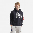 Bluza męska Alpha Industries Half Logo Foam Hoody 106334 07