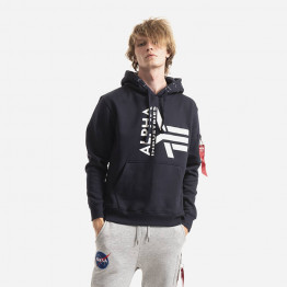 Bluza męska Alpha Industries Half Logo Foam Hoody 106334 07