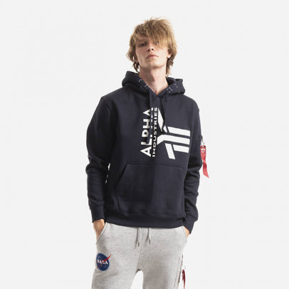 Bluza męska Alpha Industries Half Logo Foam Hoody 106334 07