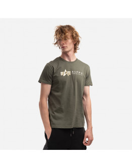 Koszulka męska Alpha Industries Label Tee Foil Print 118502FP 142