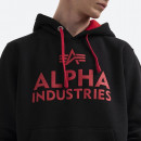 Bluza Alpha Industries Black Logo Hoody 143302 03