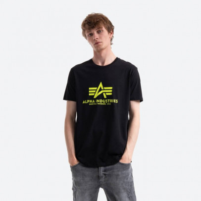 Koszulka Alpha Industries Basic T-Shirt Neon Print 100501NP 478