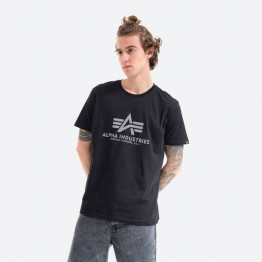 Koszulka męska Alpha Industries Basic T-Shirt Reflective Print 100501RP 03