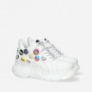 Buty damskie sneakersy Buffalo CLD Corin Button Vegan 1630884-WHT