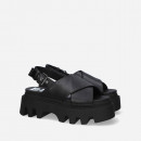 Sandały damskie Buffalo Flora Cross Vegan 1602126-BLK