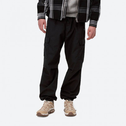 Spodnie męskie Carhartt WIP Cargo Jogger I025932 BLACK RINSED