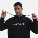 Bluza męska Carhartt WIP Hooded Carhartt Sweat I030230 BLACK/WHITE