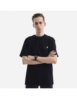 Koszulka męska Carhartt WIP S/S American Script T-Shirt I029956 BLACK