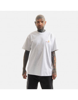 Koszulka Carhartt WIP S/S American Script T-Shirt I029956 ASH HEATHER