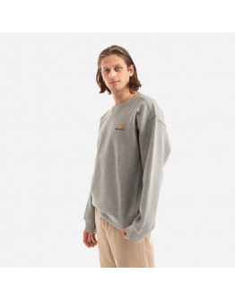 Bluza męska Carhartt WIP American Script Sweat I025475 GREY HEATHER