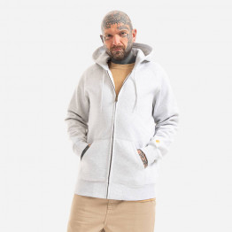 Bluza męska Carhartt WIP Hooded Chase Jacket I026385 ASH HEATHER/GOLD