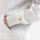 Bluza męska Carhartt WIP Hooded Chase Jacket I026385 ASH HEATHER/GOLD