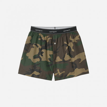 Bokserki męskie Carhartt WIP Cotton Script Boxers I029561 CAMO LAUREL