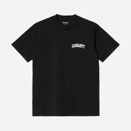 Koszulka męska Carhartt WIP S/S University Script T-Shirt I028991 BLACK/WHITE