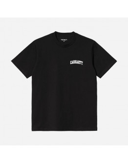 Koszulka męska Carhartt WIP S/S University Script T-Shirt I028991 BLACK/WHITE