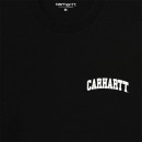 Koszulka męska Carhartt WIP S/S University Script T-Shirt I028991 BLACK/WHITE