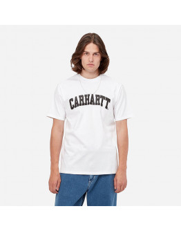 Koszulka męska Carhartt WIP S/S University T-Shirt I028990 WHITE/BLACK