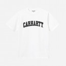 Koszulka męska Carhartt WIP S/S University T-Shirt I028990 WHITE/BLACK