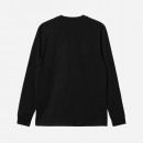 Koszulka męska Carhartt WIP Longsleeve Pocket T-Shirt I030437 BLACK