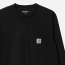 Koszulka męska Carhartt WIP Longsleeve Pocket T-Shirt I030437 BLACK