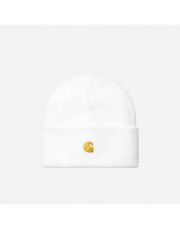 Czapka Carhartt WIP Chase Beanie I026222 WHITE/GOLD