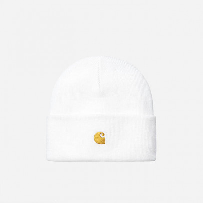 Czapka Carhartt WIP Chase Beanie I026222 WHITE/GOLD