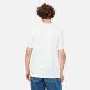 Koszulka męska Carhartt WIP S/S University Script T-Shirt I028991 WHITE/BLACK