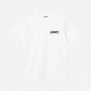 Koszulka męska Carhartt WIP S/S University Script T-Shirt I028991 WHITE/BLACK