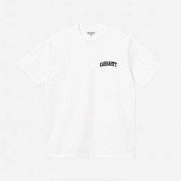 Koszulka męska Carhartt WIP S/S University Script T-Shirt I028991 WHITE/BLACK