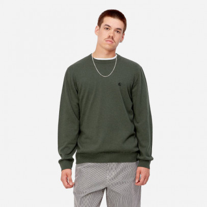 Sweter męski Carhartt WIP Madison Sweater I030841 BOXWOOD/BLACK