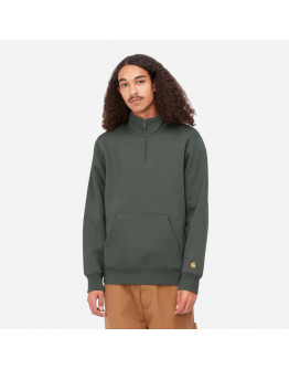 Bluza męska Carhartt WIP Chase Neck Zip Sweat I027038 JURA/GOLD