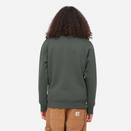 Bluza męska Carhartt WIP Chase Neck Zip Sweat I027038 JURA/GOLD