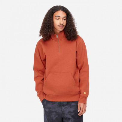 Bluza męska Carhartt WIP Chase Neck Zip Sweat I027038 PHOENIX/GOLD