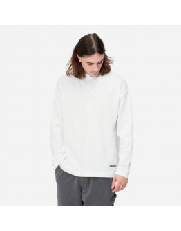 Koszulka męska Carhartt WIP Longsleeve Link Script T-Shirt I031372 WHITE/BLACK