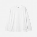 Koszulka męska Carhartt WIP Longsleeve Link Script T-Shirt I031372 WHITE/BLACK