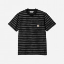 Koszulka męska Carhartt WIP S/S Scotty Chromo Pocket T-S I031381 SCOTTY STRIPE/BLACK CHROMO