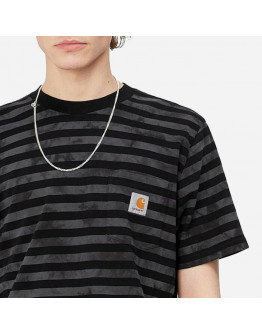 Koszulka męska Carhartt WIP S/S Scotty Chromo Pocket T-S I031381 SCOTTY STRIPE/BLACK CHROMO