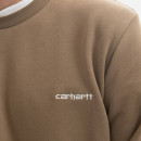 Bluza męska Carhartt WIP Script Embroidery Sweat I031242 BUFFALO/WHITE