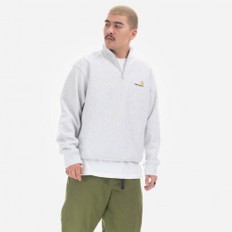 Bluza męska Carhartt Half Zip American Script I027014 ASH HEATHER