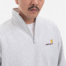 Bluza męska Carhartt Half Zip American Script I027014 ASH HEATHER