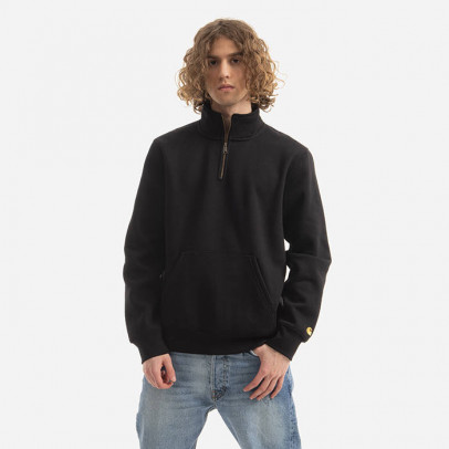 Bluza carhartt Chase Neck Zip I027038 BLACK/GOLD