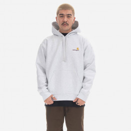 Bluza męska Carhartt WIP Hooded American Script Sweat I028279 ASH HEATHER