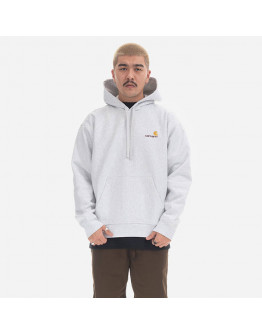 Bluza męska Carhartt WIP Hooded American Script Sweat I028279 ASH HEATHER